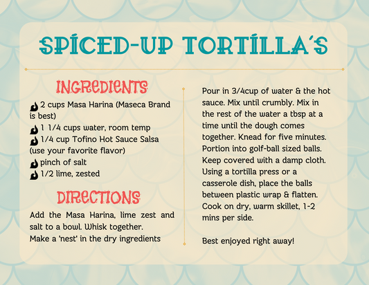 RECIPE: SPICED TORTILLAS